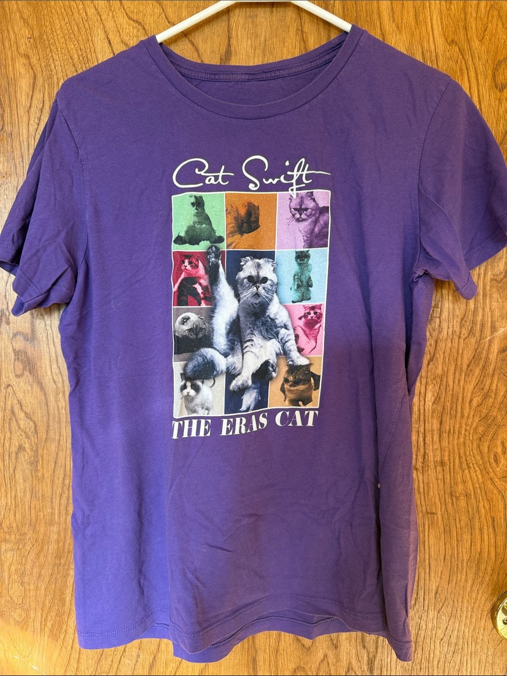 Cat Swift The Eras Cat Purple Graphic Tee